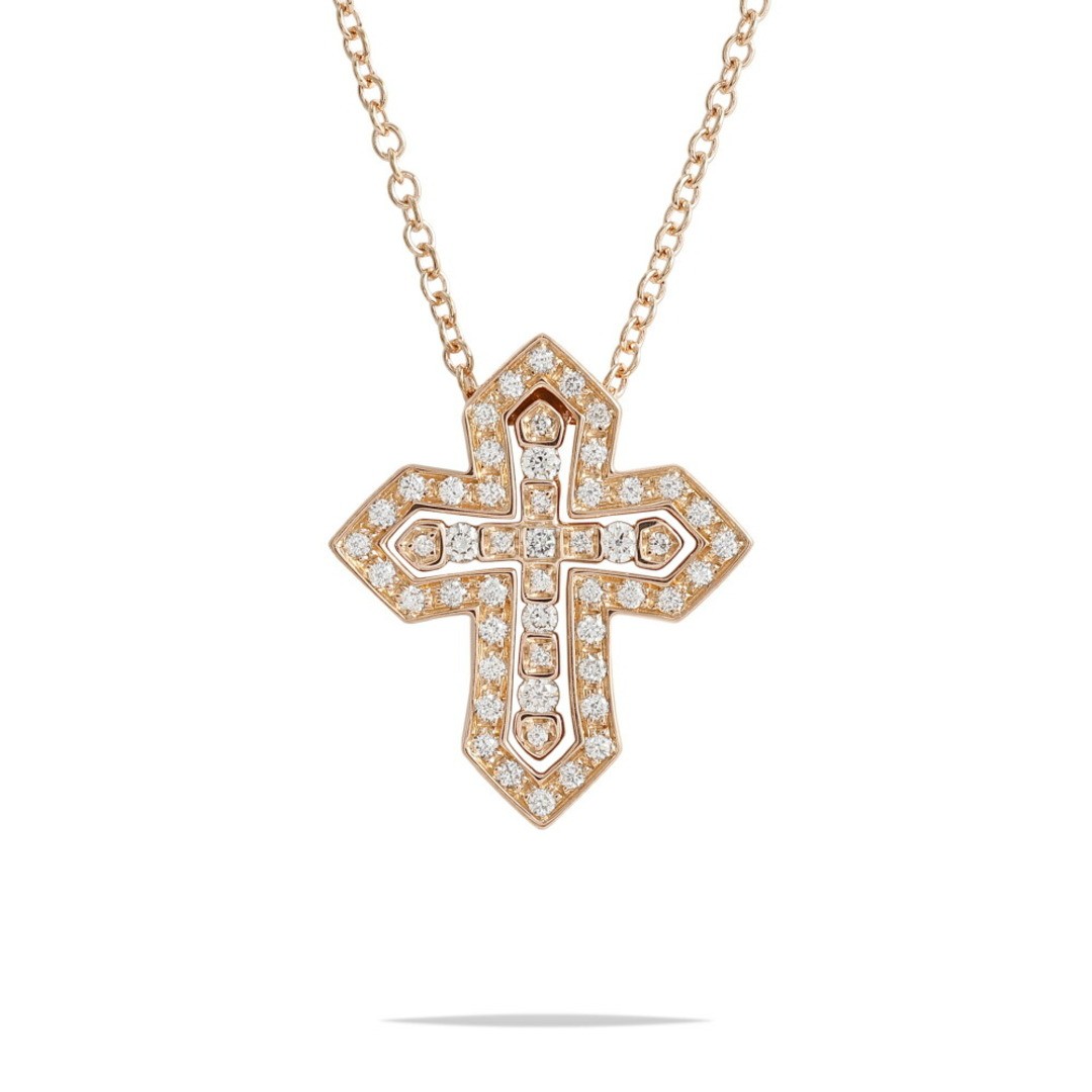 Damiani Bel Epoch Crown S K18 Pink Gold Necklace Used YUKI-0