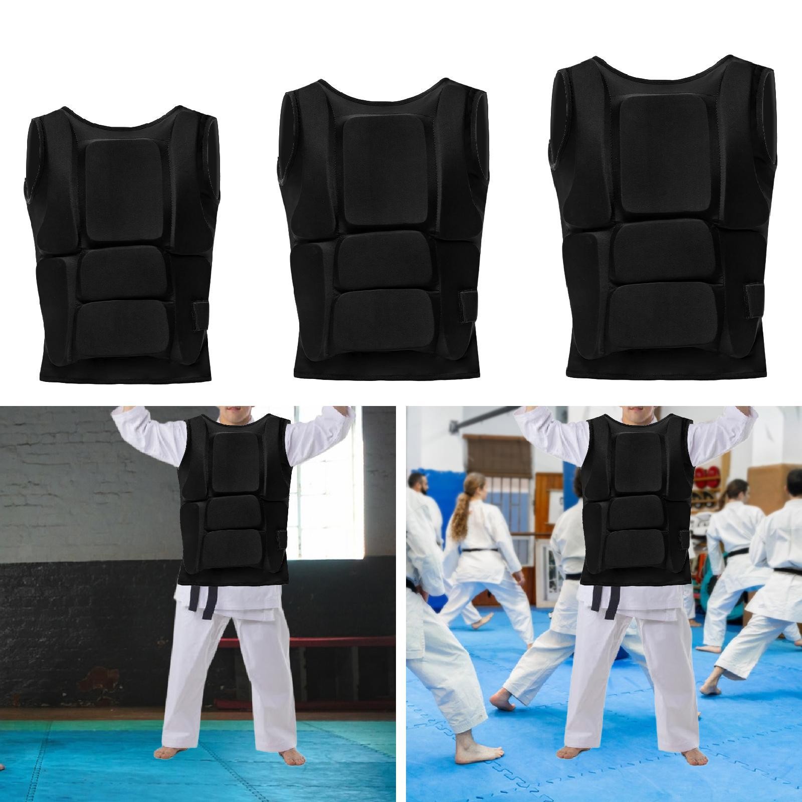 Karate Chest Protector Rib Shield Accessory Practical Professional Belly