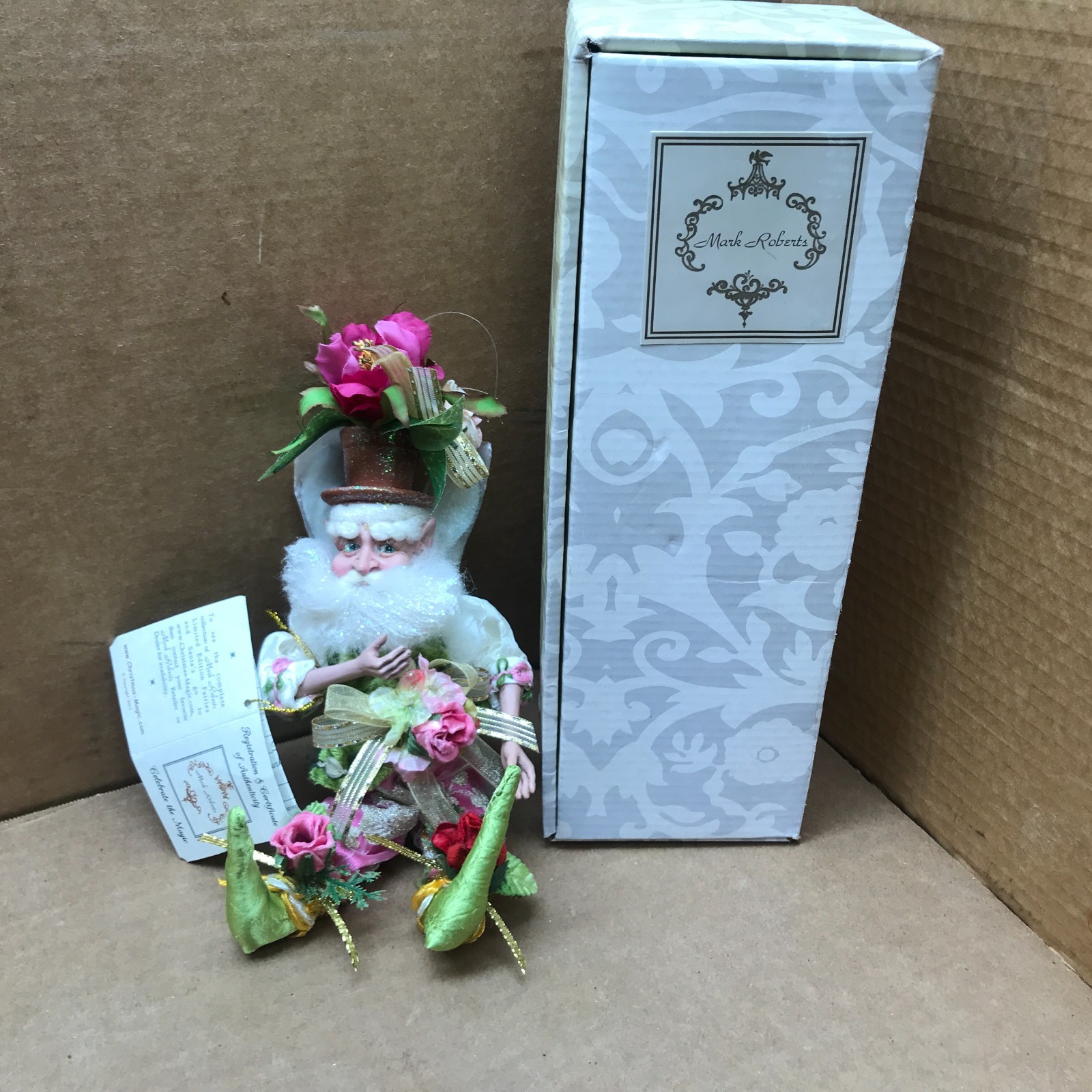 Mark Roberts Rose Garden Fairy Small 51-21862 Vtg NWT Pose-Able Elf