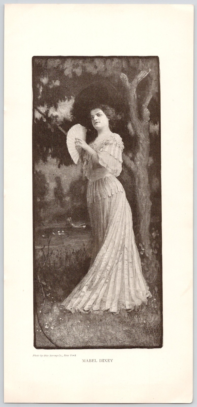 1905 Mabel Dixey Actress Singer McIntosh Burr Print