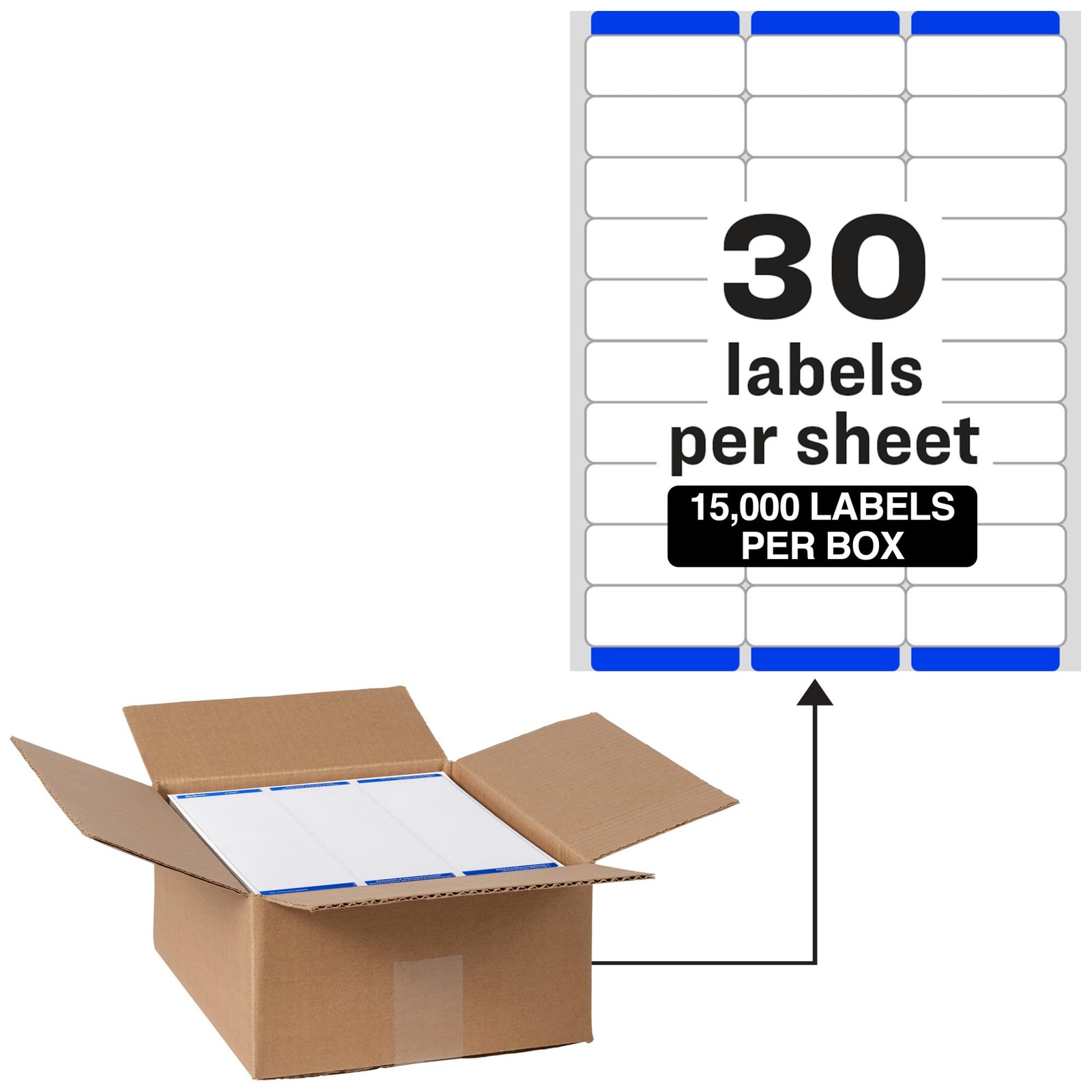 Avery 1" x 2-5/8" Sure Feed Printable Address Labels for Laser Printers