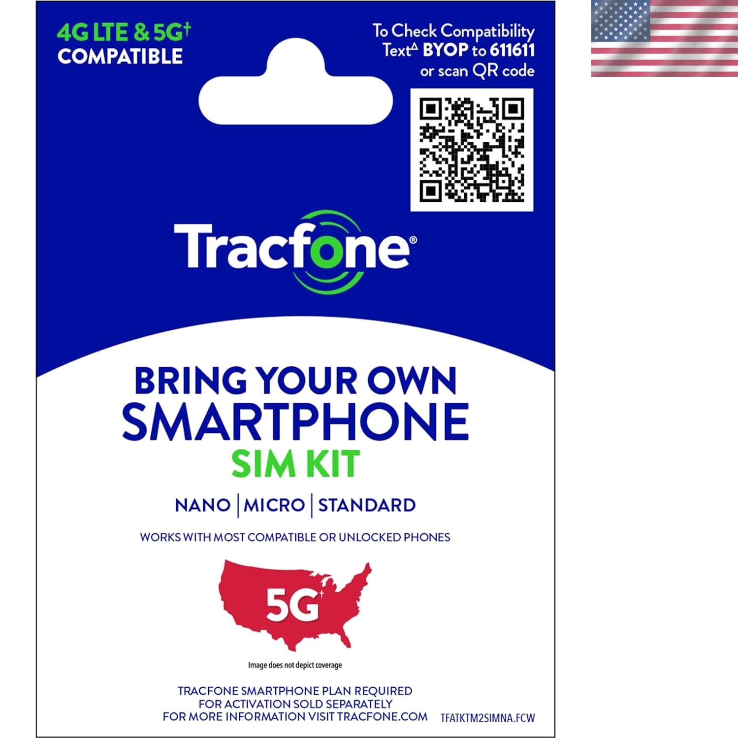 Budget-Conscious Prepaid SIM Kit: 3-in-1 SIMs with Nationwide 4G/5G Coverage