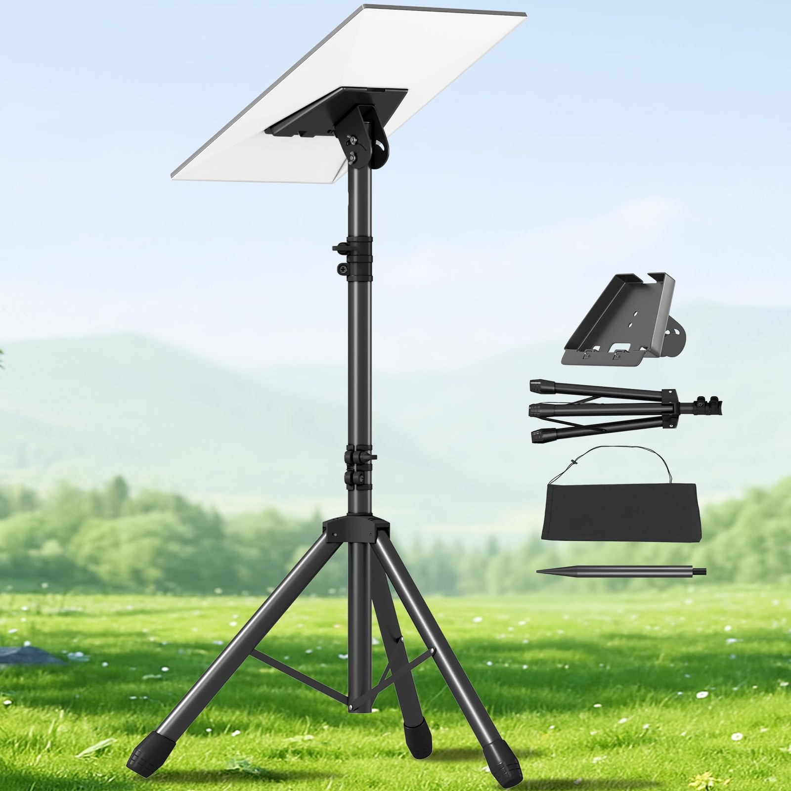 Gen 3 Starlink Tripod Stand, 0-90° Tilt Metal Adapter for V3 Dish, Portable T...