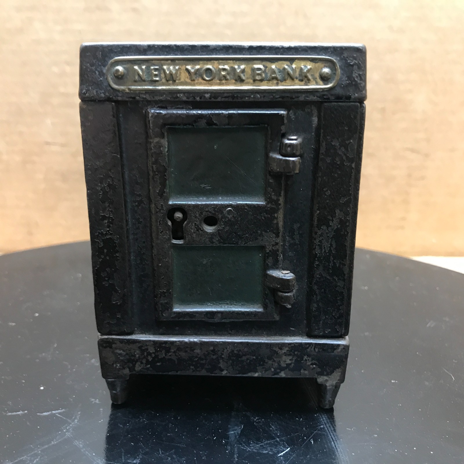 Vintage Cast Iron New York Bank Safe No Key