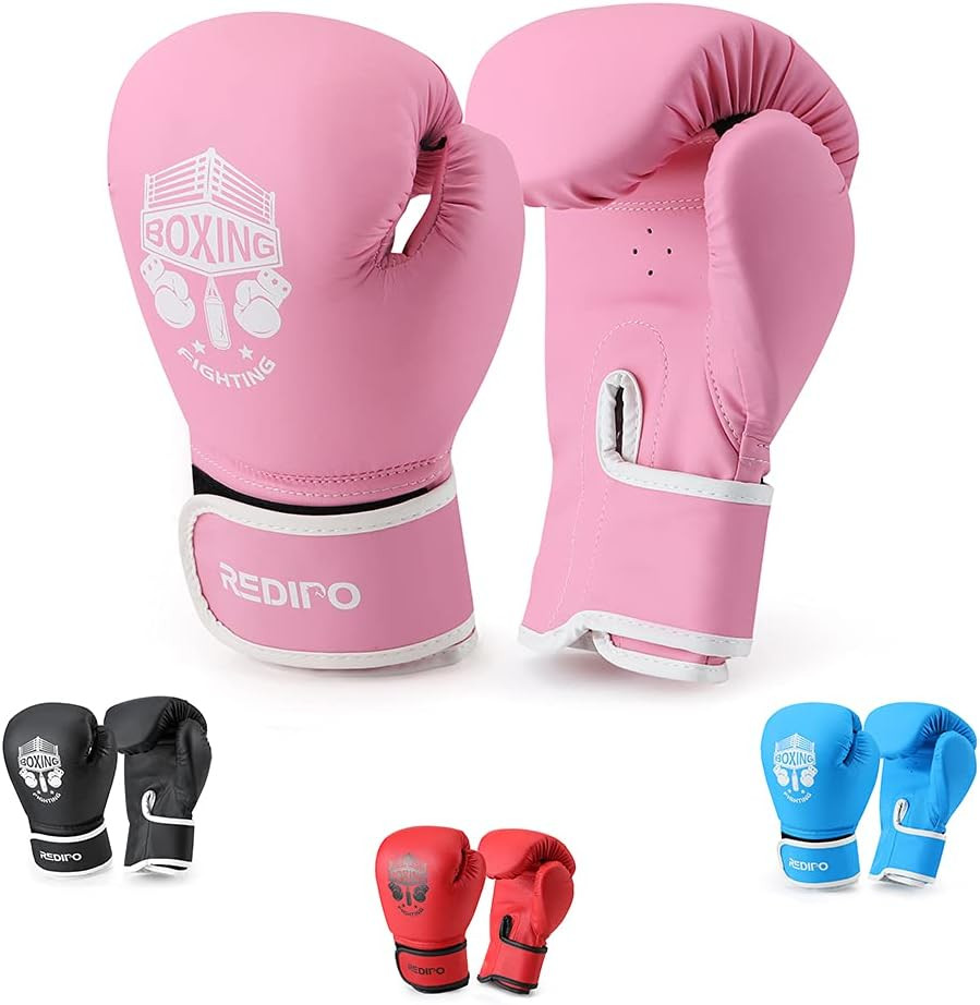 Kids Boxing Gloves, Sponge Foam Training Sparring Gloves Thai Kick Boxing for Ki