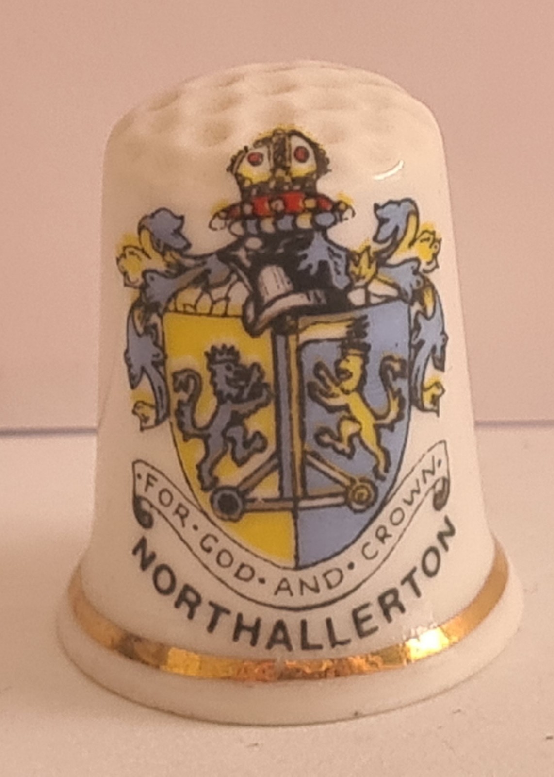 Northallerton Thimble Birch Croft Fine Bone China Collectable 
