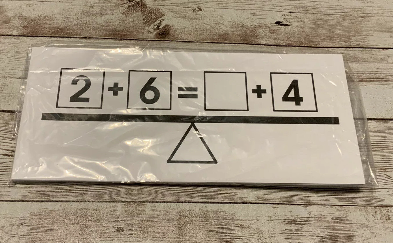 Balancing Addition - 24 DryErase Activity -Cards for Learning Center