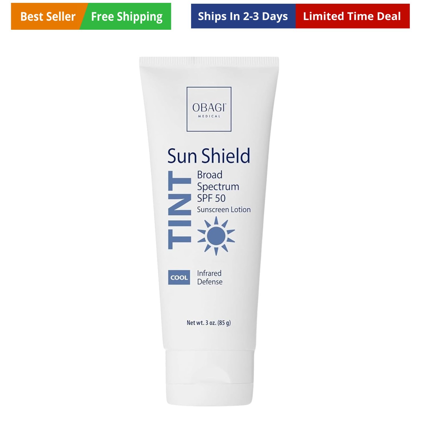 Obagi Sun Shield Tinted Sunscreen – Broad Spectrum SPF 50 Protection from the...