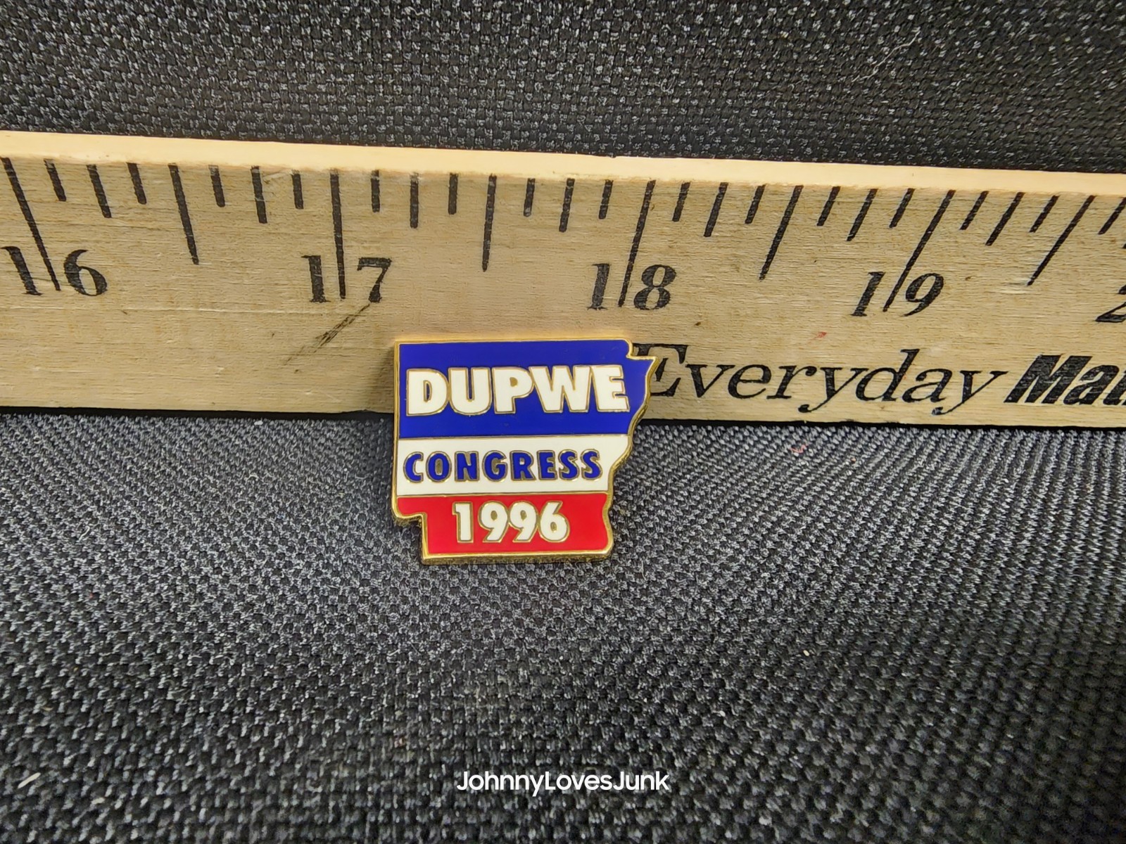 Vintage 1996 Dupwe Congress Political Hat/Lapel Pin Used