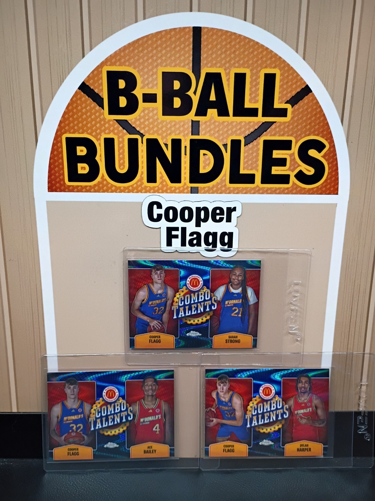 2024 Topps Chrome McDonalds Combo Talents Cooper Flagg RC #COT-COO (3 Card Lot) 
