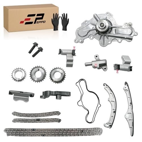 Timing Chain Kit with Water Pump AT4Z-6306-A 7T4Z-6268-CA Fits for 7T4Z-6256-A
