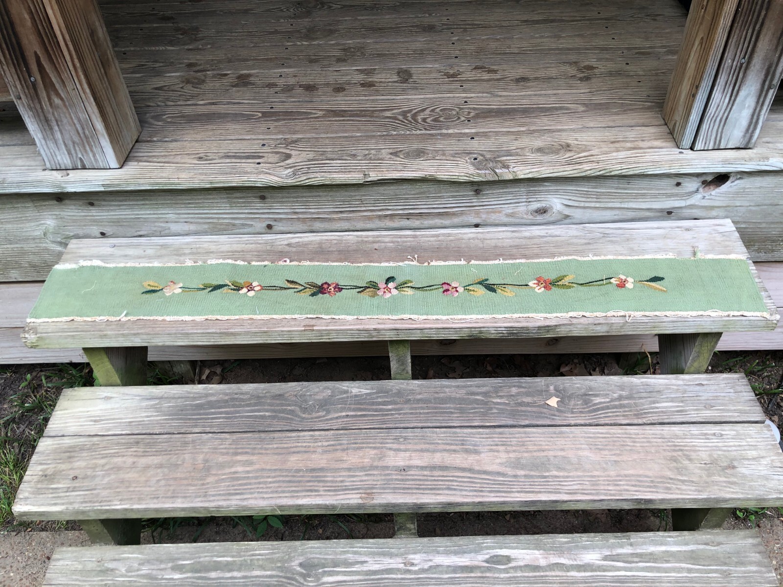 antique aubusson tapestry border runner