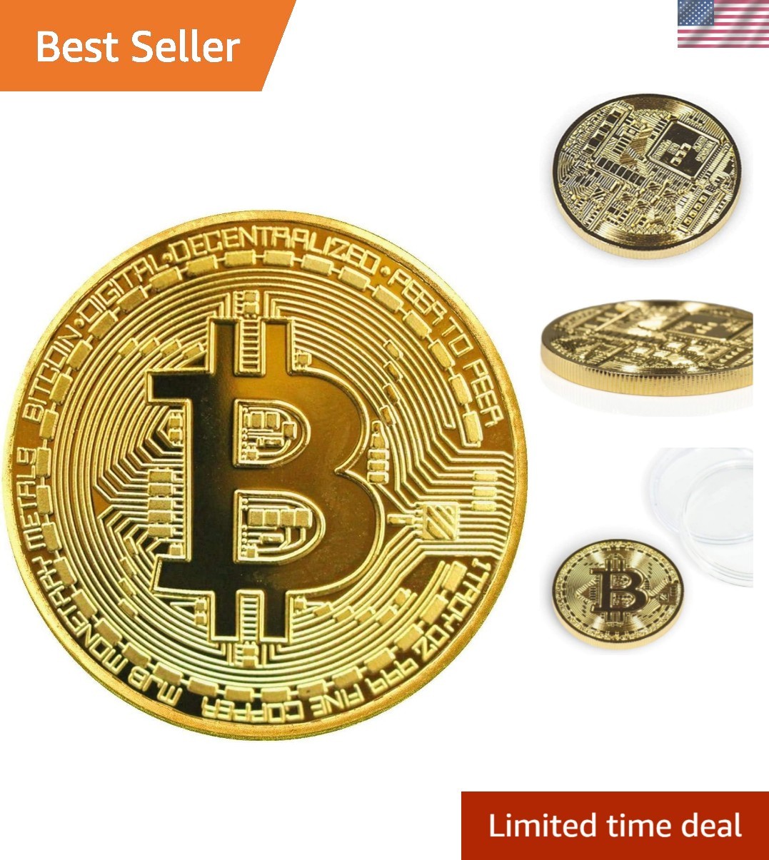Luxury 3-Piece Bitcoin Collector Coin Set – Gold, Silver, & Bronze with Cases