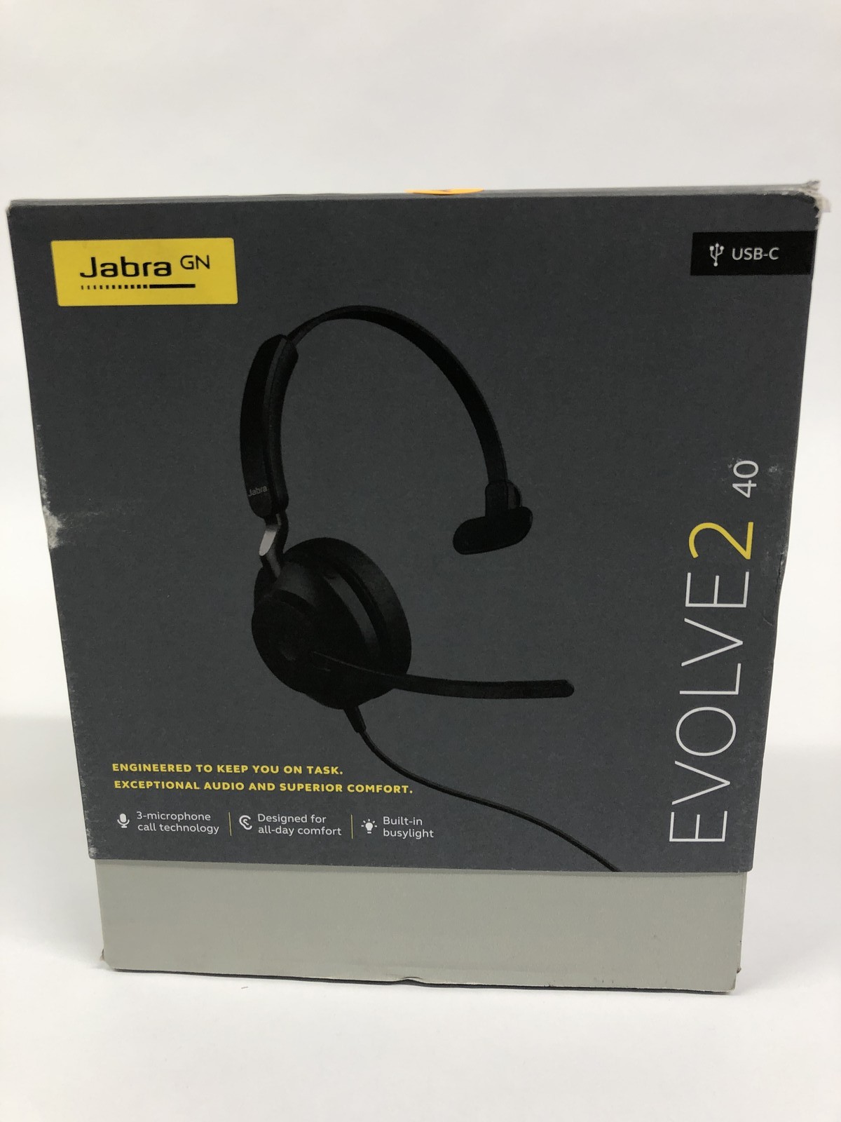 Jabra Evolve2 40 USB-C Connector Single Ear Headset - Great Condition