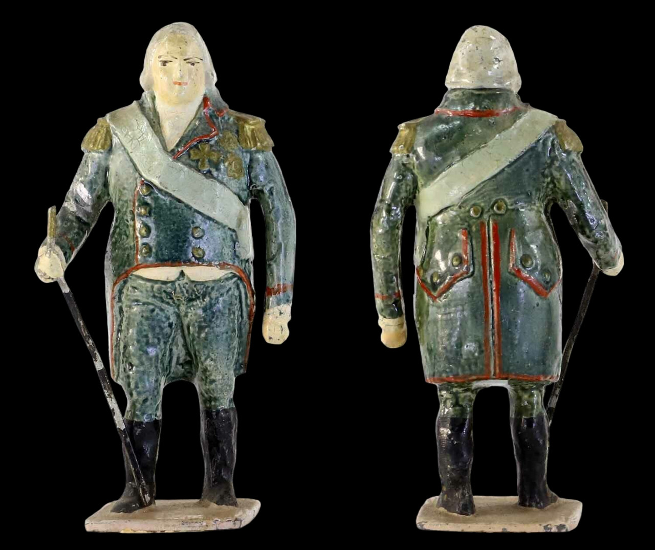 VERTUNNI figure LOUIS XVIII / antique toy soldier 