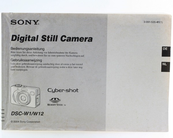 Manual Sony Digital Still Camera DSC-W1/W12 Handbook -