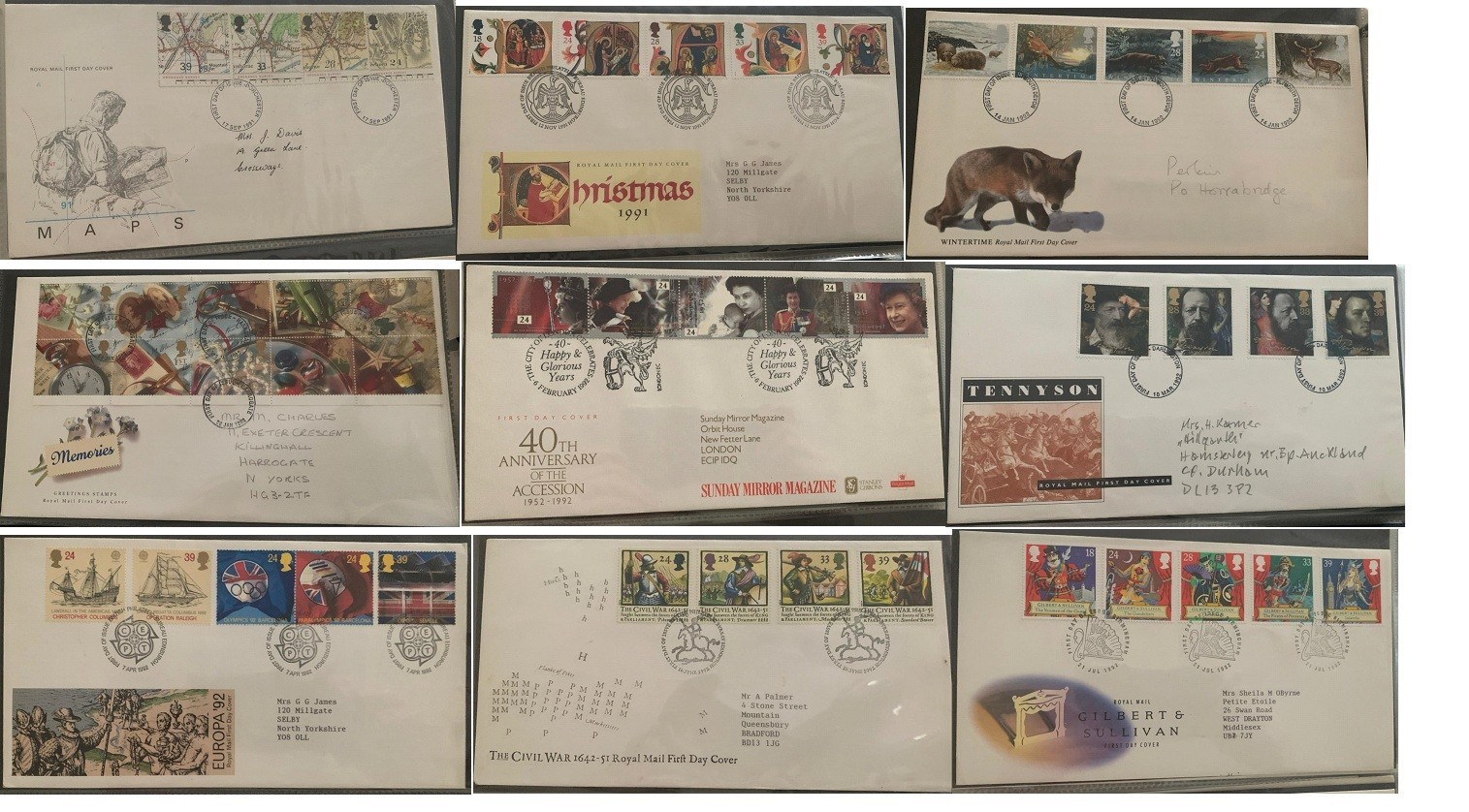 Vintage First Day Covers 1960's (74 Covers)