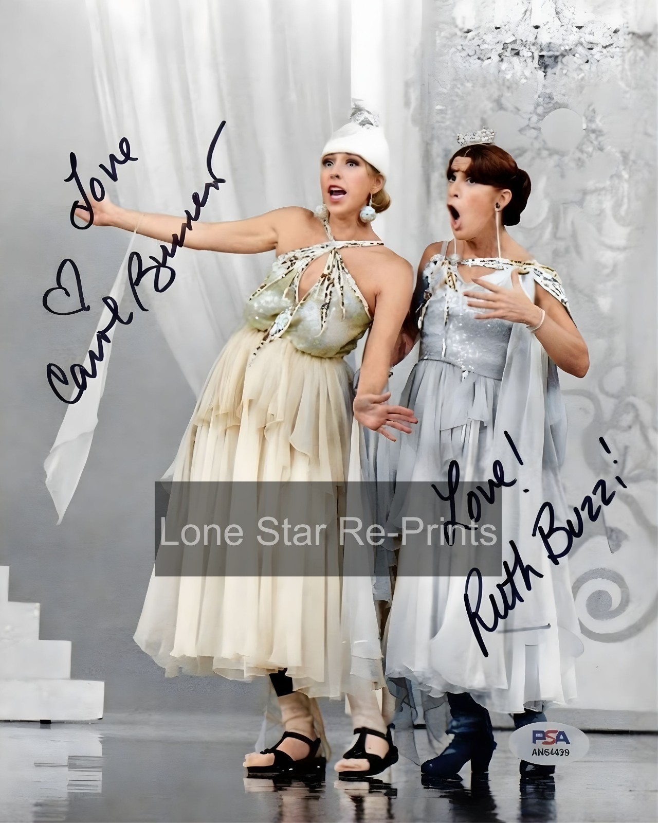 Carol Burnette & Ruth Buzzi Signed   8x10 Reprint