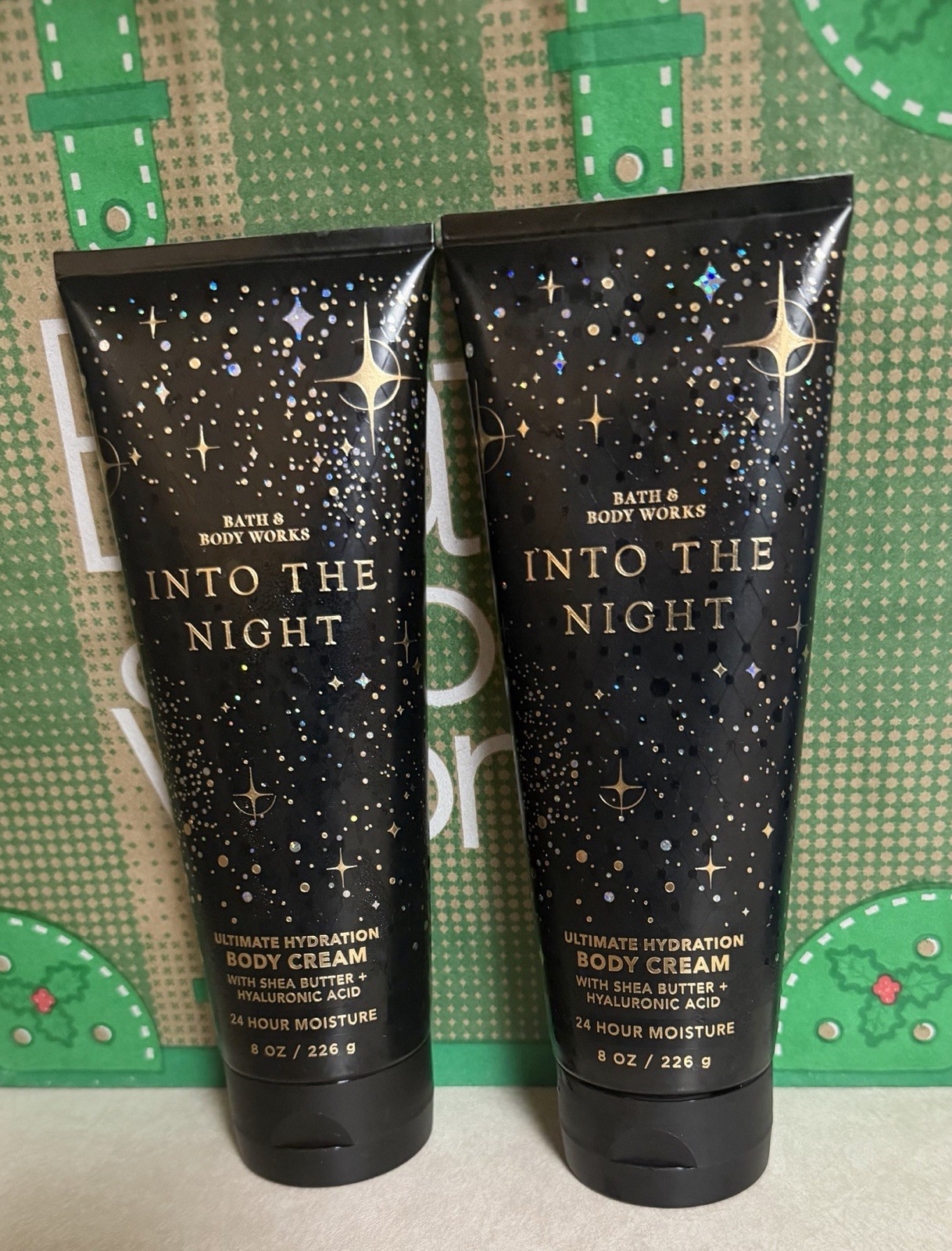 2 Bath & Body Works Into the Night 24hr Moisture Ultra Shea Body Cream 8 Oz Each