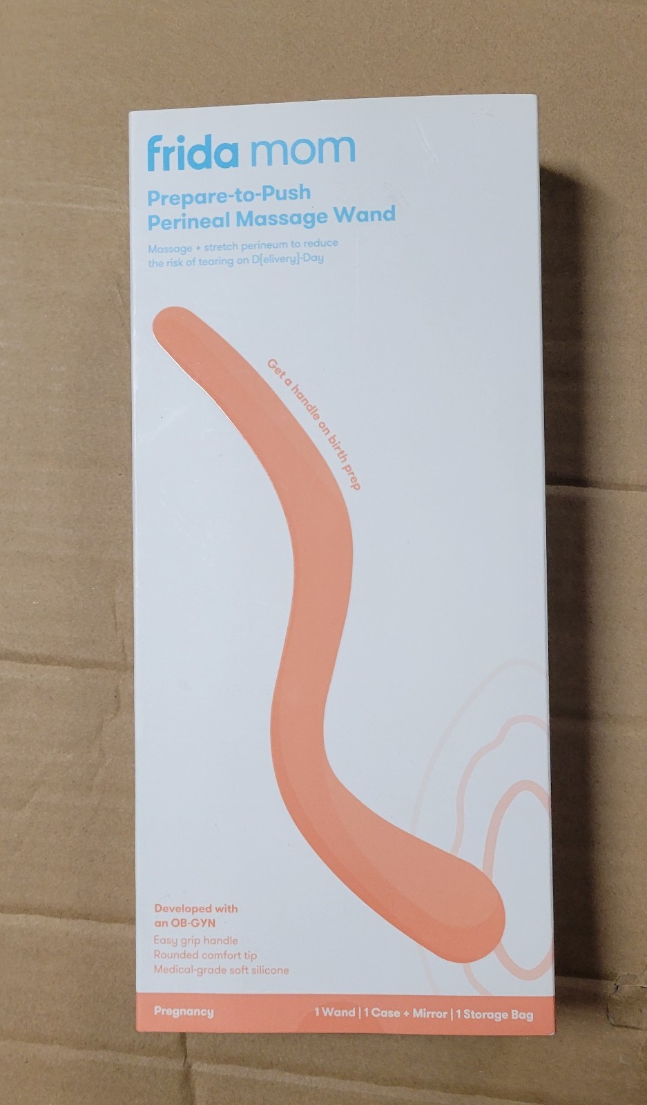 Frida Mom Prepare-to-Push Perineal Massage Wand Silicone Pregnancy Tool