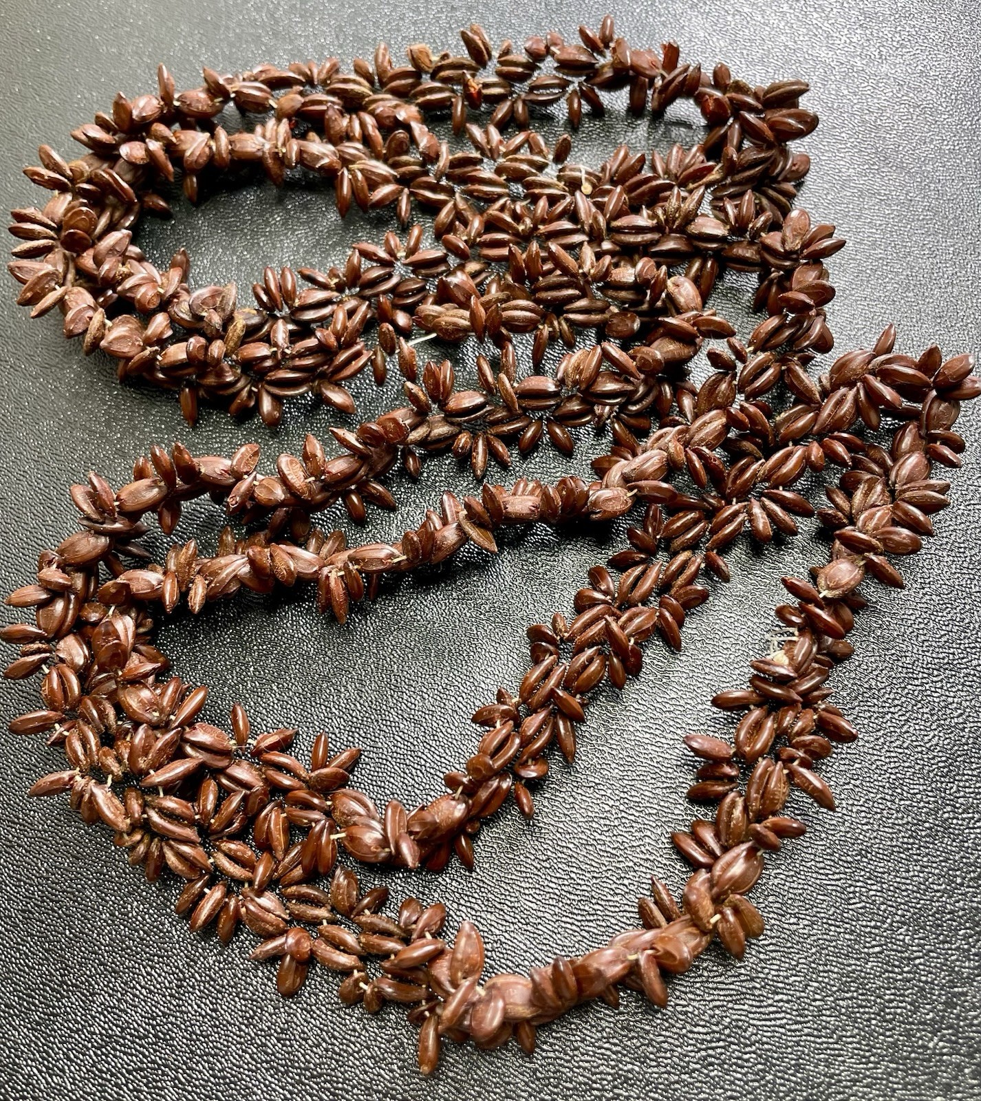 Vintage 48” Appleseed Retro Necklace 