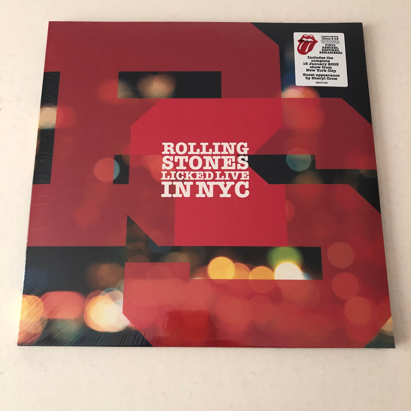The Rolling Stones : Licked Live IN Nyc 3 LP, Opaque Blanc Vinyle