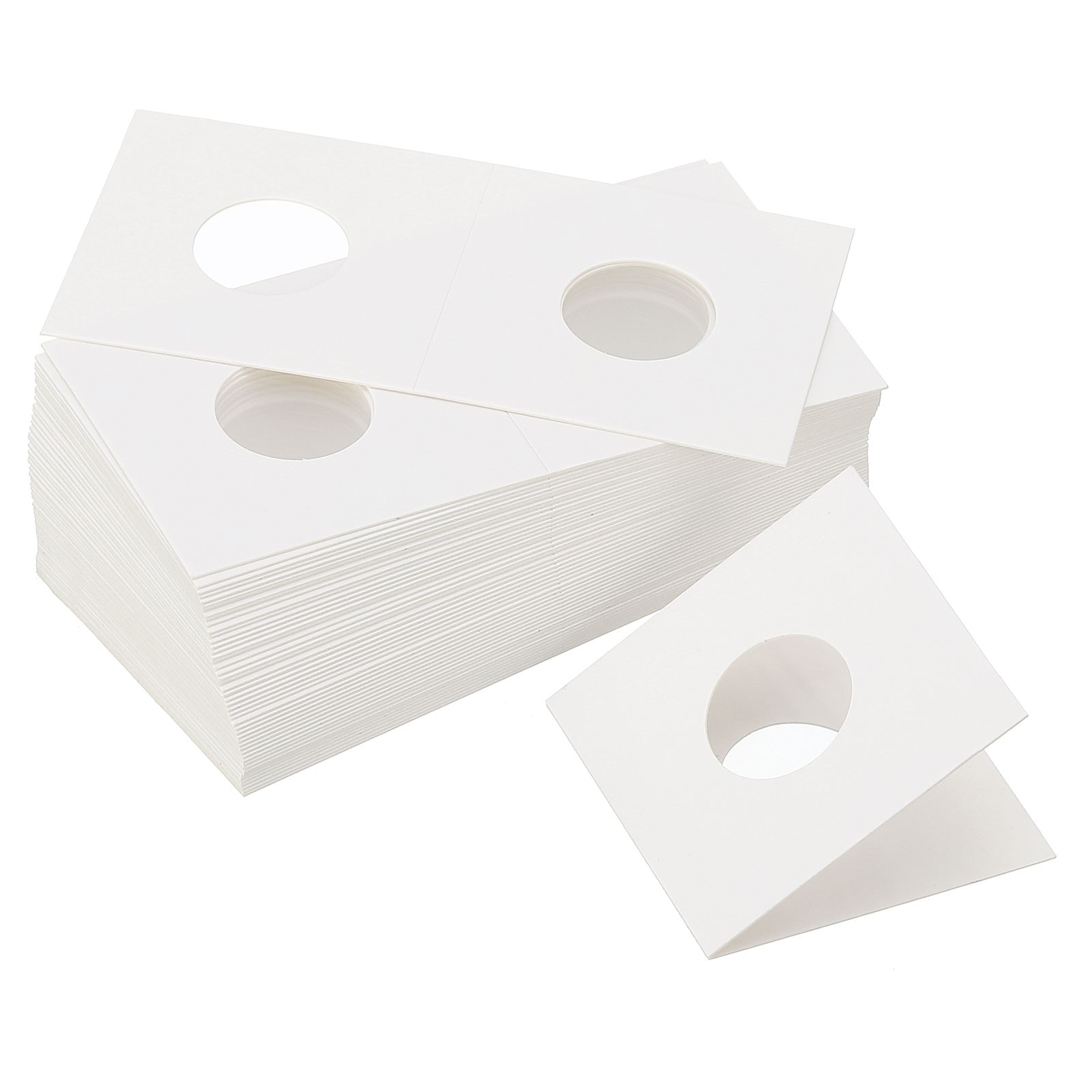 2x2" Cardboard Coins Holders Coin Flips for 20.5 Mm White,450pcs