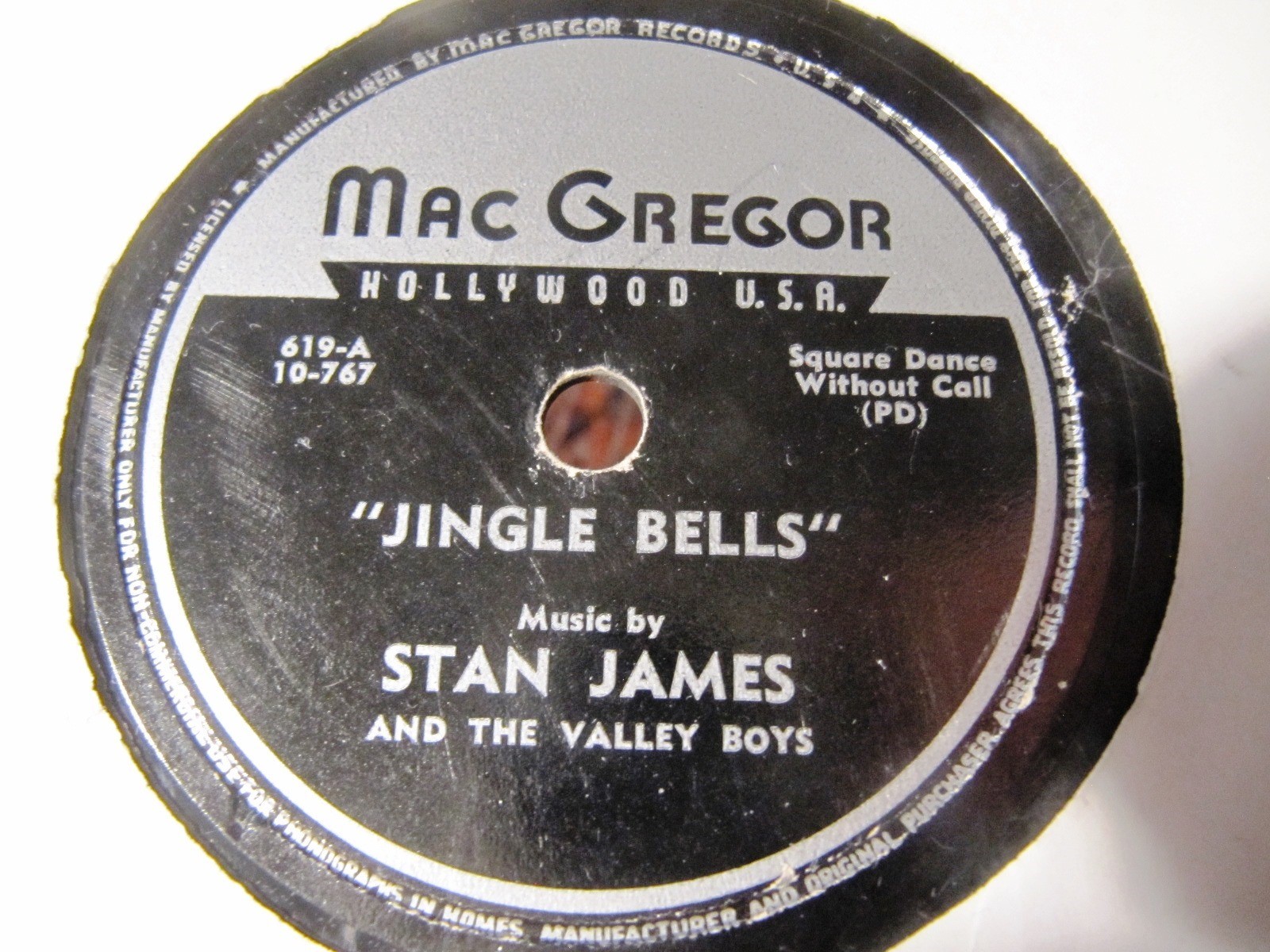 CHRISTMAS Square Dance STAN JAMES and the Valley Boys JINGLE BELLS MacGregor 619