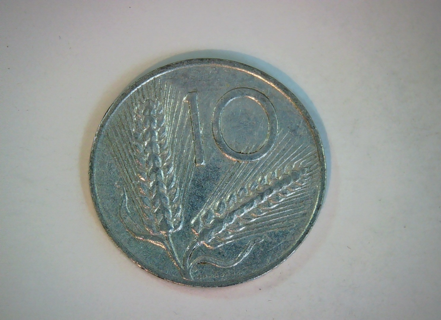 Italy 1955 10 Lire Italian Republic 10 Lire (Wheat ears / Plow) Coin