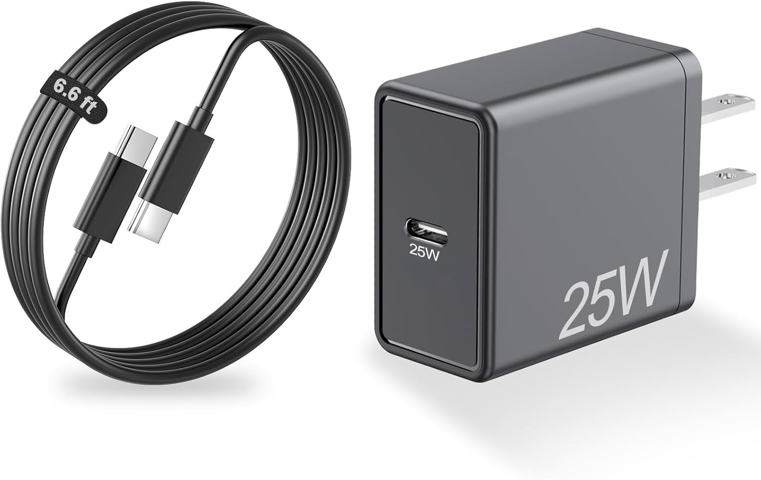 25W USB-C Super Fast Charger Wall Adapter for Samsung Galaxy A17 5G, 6.6ft Cable