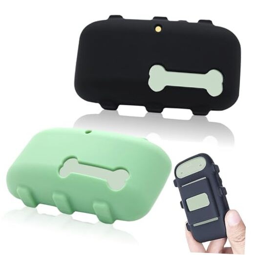 2 Pack Silicone Holder Compatible for Tractive XL GPS black,green