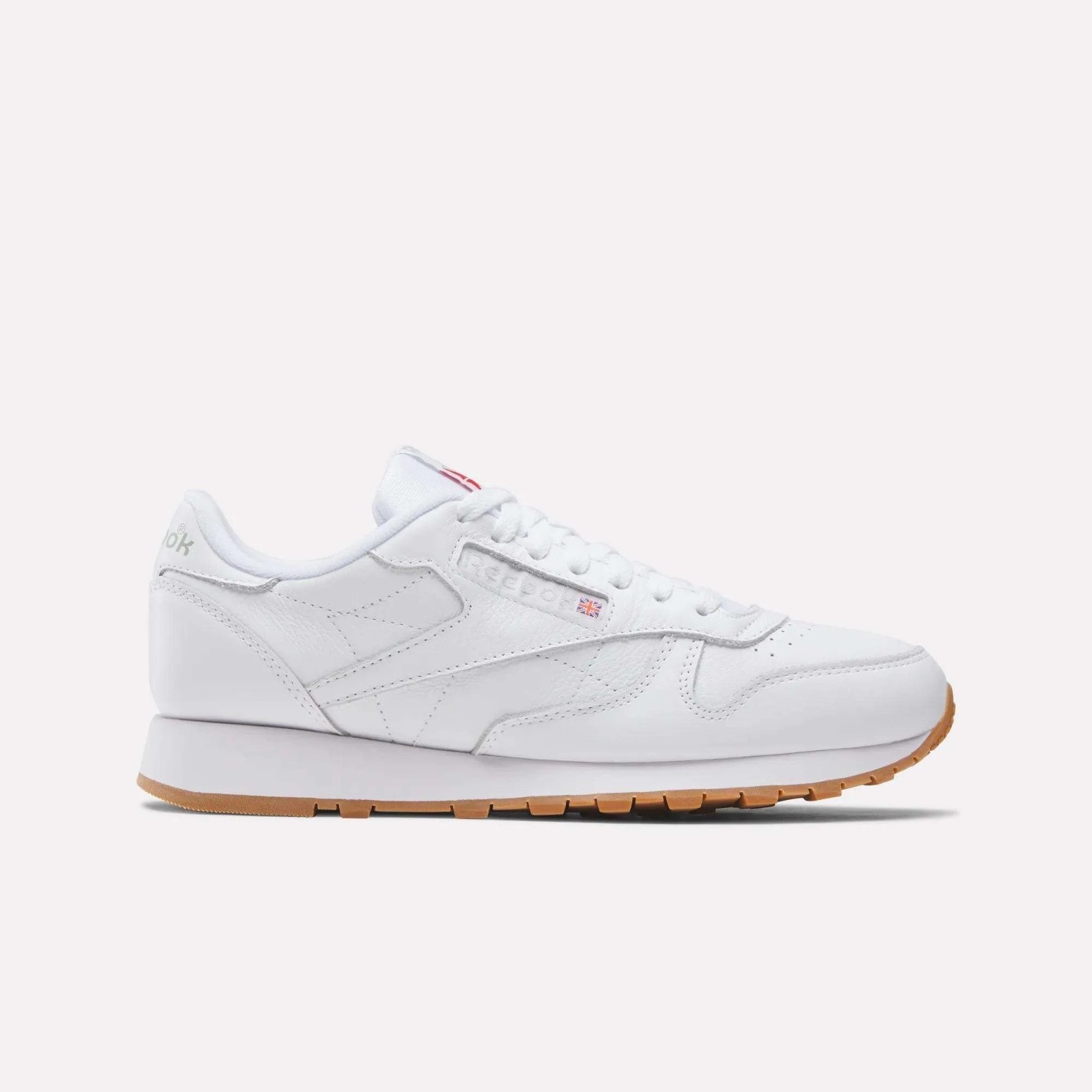 Reebok Classic Leather Womens Running Shoes Size 8.5 White Gum 100008495