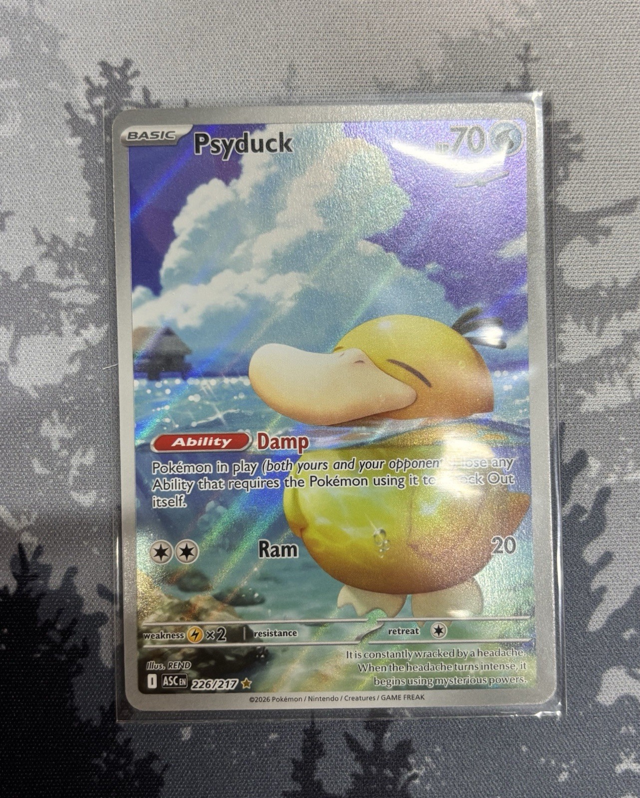 ASCENDED HEROES PSYDUCK 226/217 ILLUSTRATION RARE POKEMON TCG - PACK FRESH