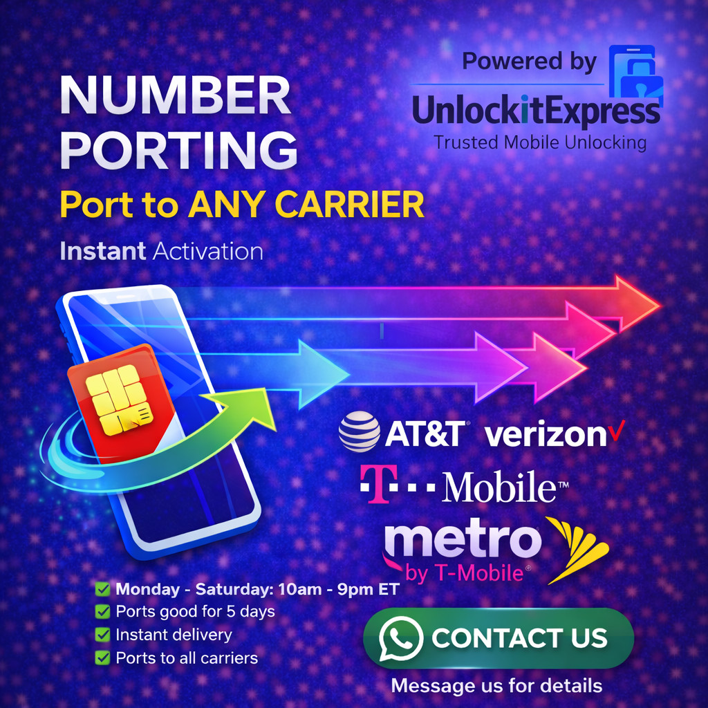 METRO FOR TRANSFER TO OTHER CARRIERS. RANDOM NUMBERS PROMO OK