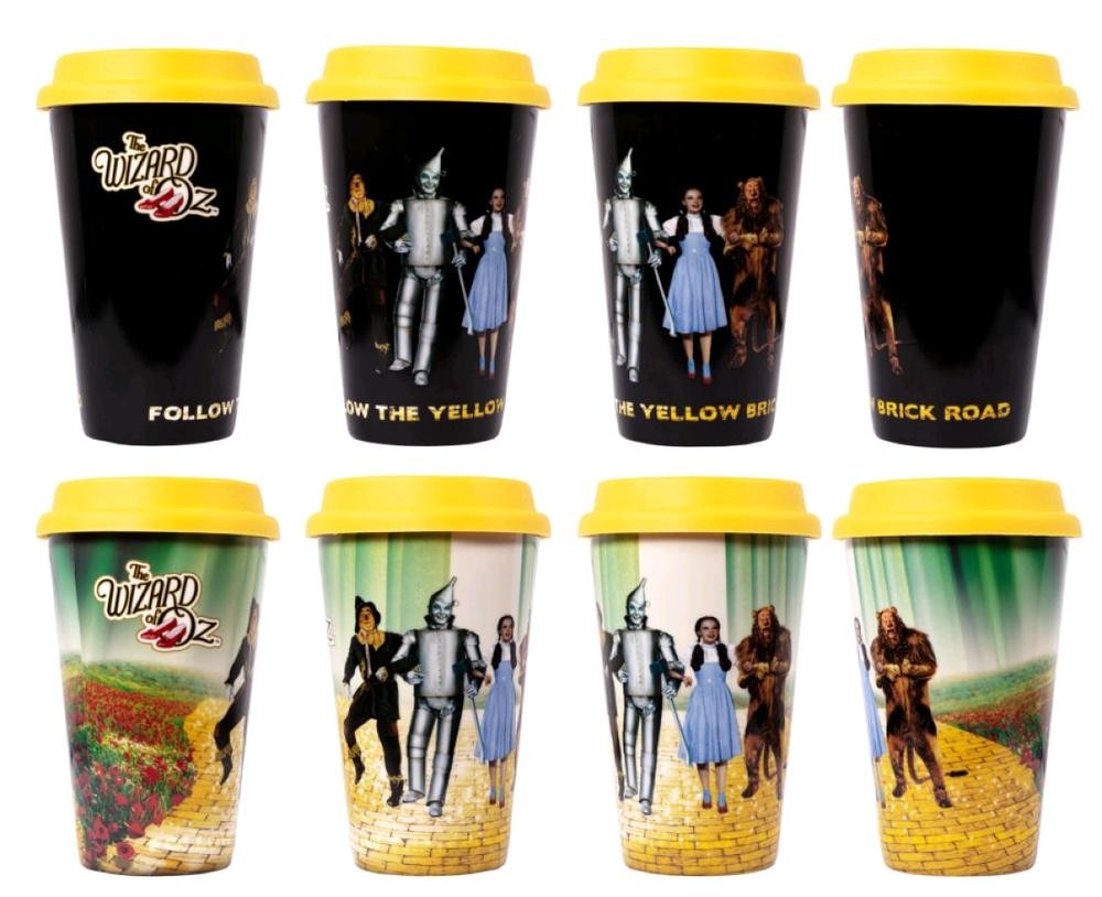 Ikon Collectables Wizard of Oz Heat Change Travel Mug - Follow the Yellow Brick 