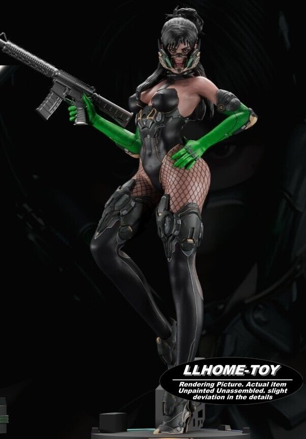 20CM tall Freyna gun battle 3D Print Model Unpainted Garage Kit Statue Figure