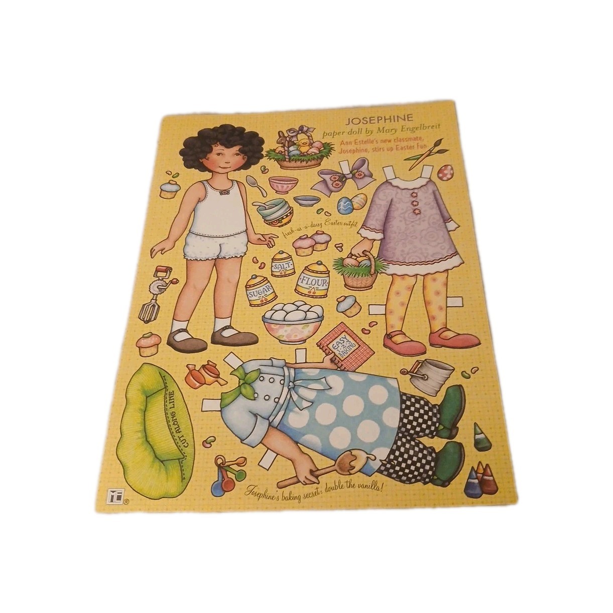 Vtg Mary Engelbreit Paper Doll Josephine Uncut 