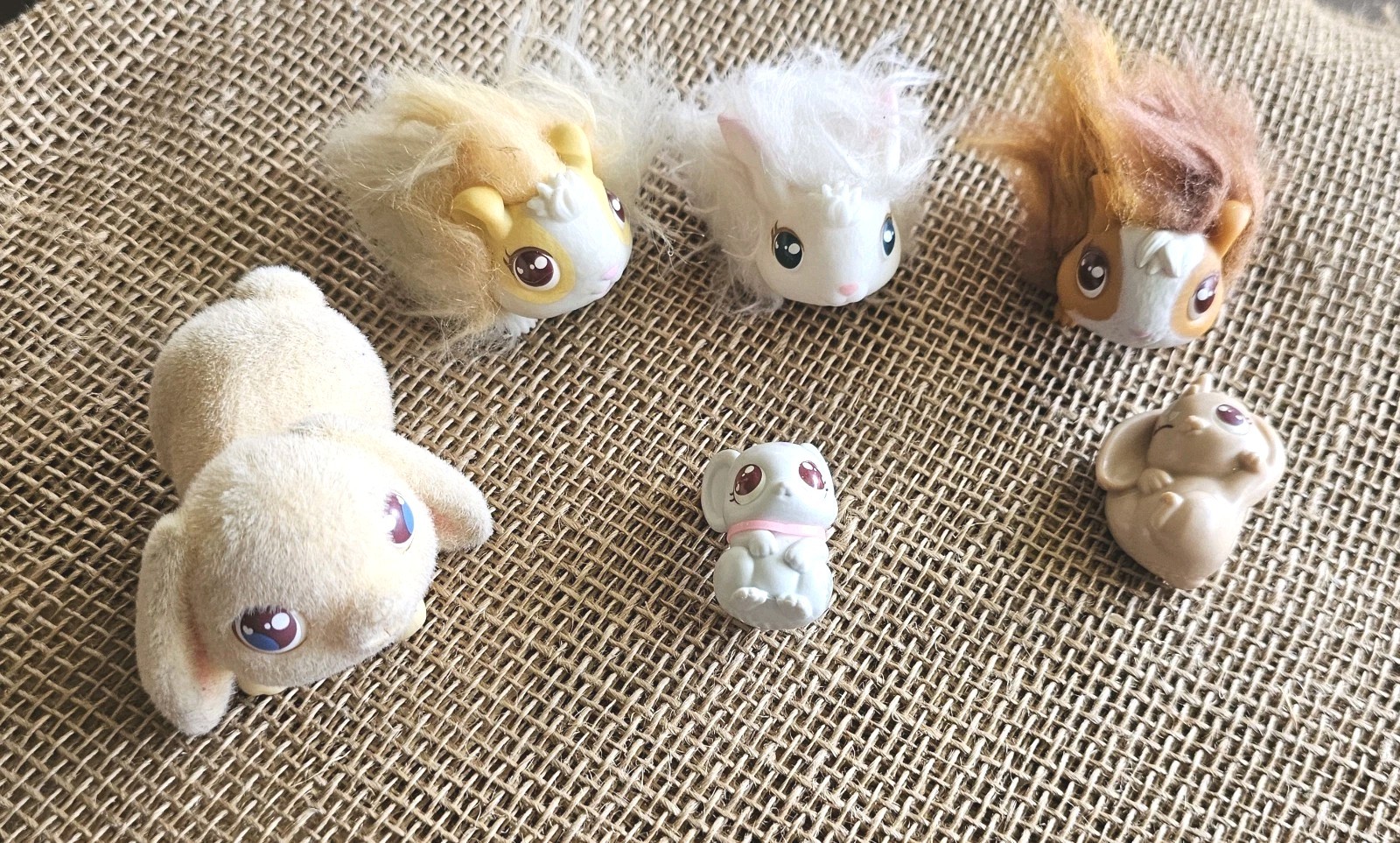 6 Little Live Pets Guinea Pigs, Flocked Rabbit, Mouse Mama Surprise Toy Figures