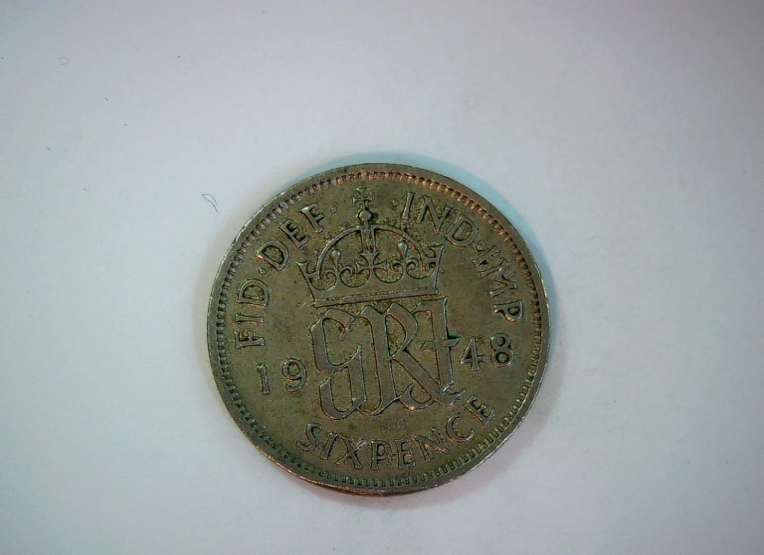 United Kingdom 1948 Sixpence George VI Sixpence (monogram reverse) Coin
