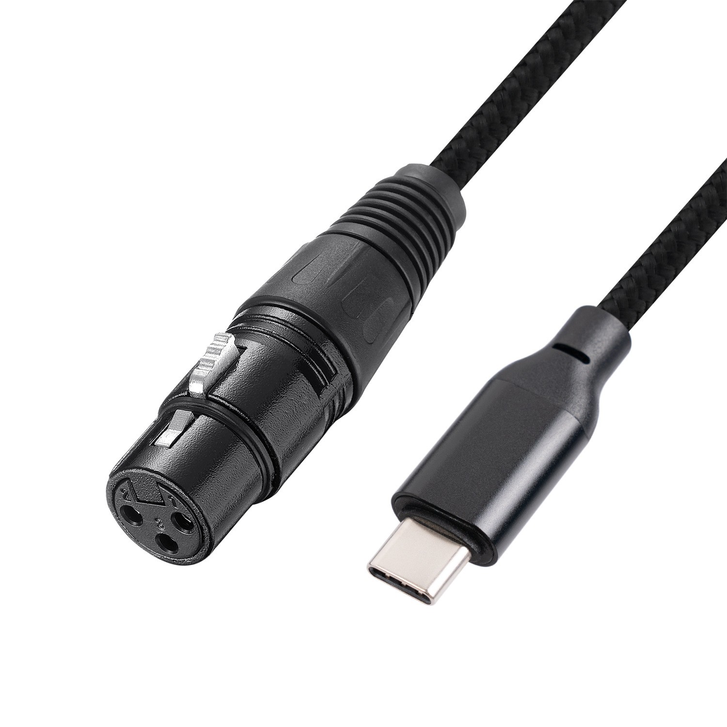 USB C/Type-C To XLR 3 Pin Microphone Audio Cable Male To Female Mic Adapter Cord
