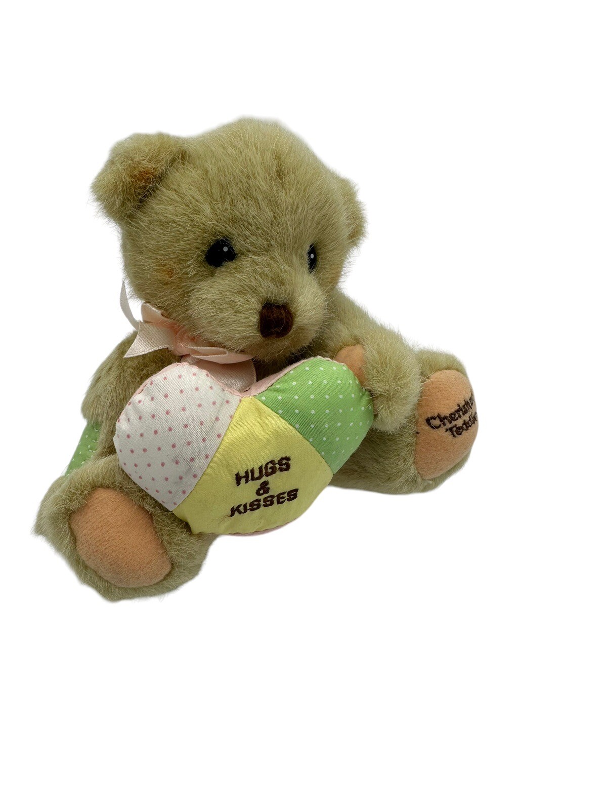 Dakin Vintage Cherished Teddies Hugs And Kisses Plush ear 1994  6"