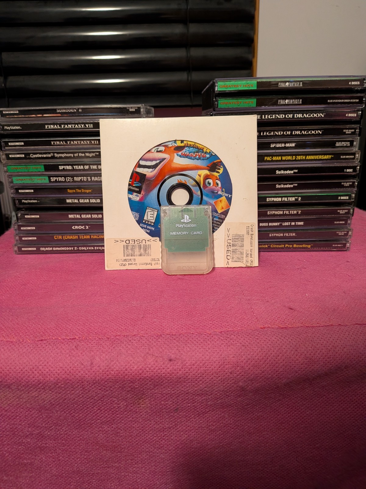 PlayStation 1 Used Games With Memory Card (Mostly CIB)