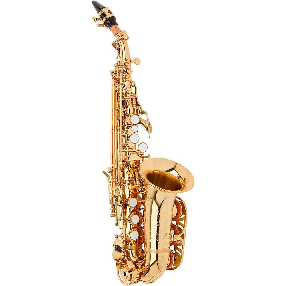 Allora ASPS-550 Paris Series Curved Soprano Sax Lacquer Lacquer Keys