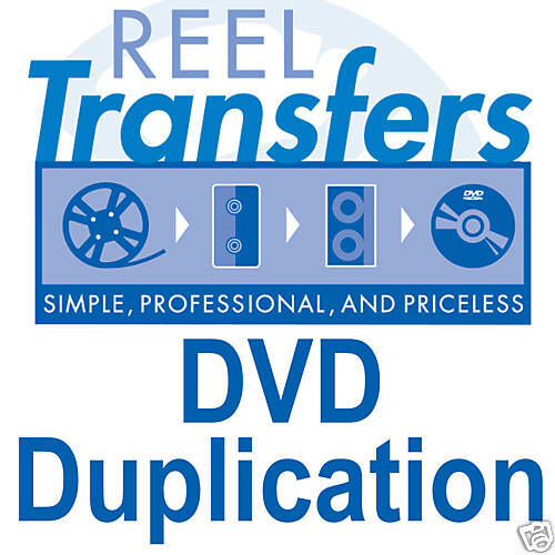 REEL TRANSFERS -  DVD Duplication (1-20 copies)