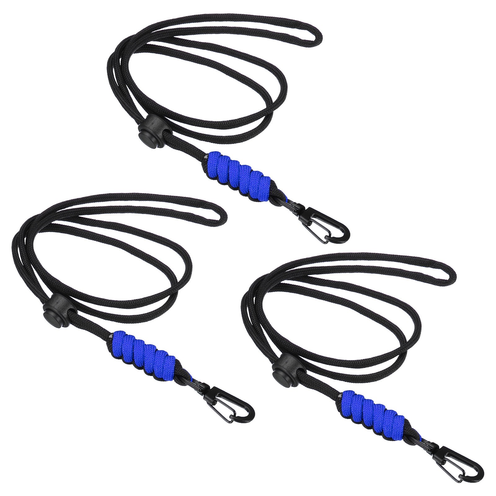 Lanyard Neck, 3pcs Adjustable Long Strap Lanyard Badge, Blue