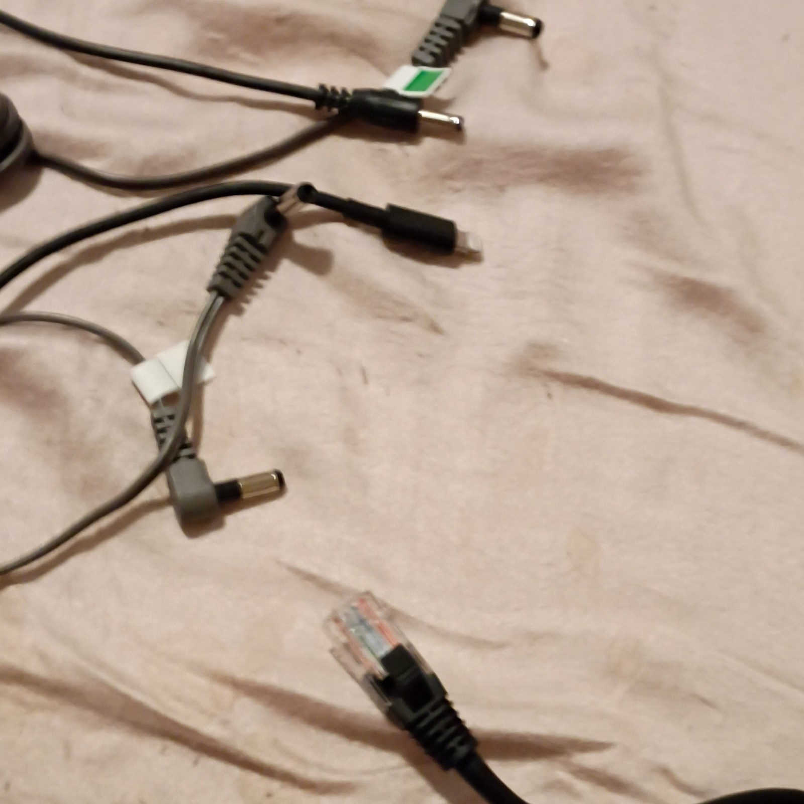 Panasonic Telephone Adapter & Cord Lot RJ-11 USB-A DC Power PQLV722 PQLV726