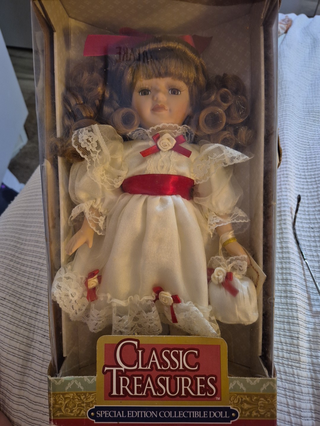 The Collectors Choice Standing Doll series by DanDee, Fine Bisque Porcelain 11”