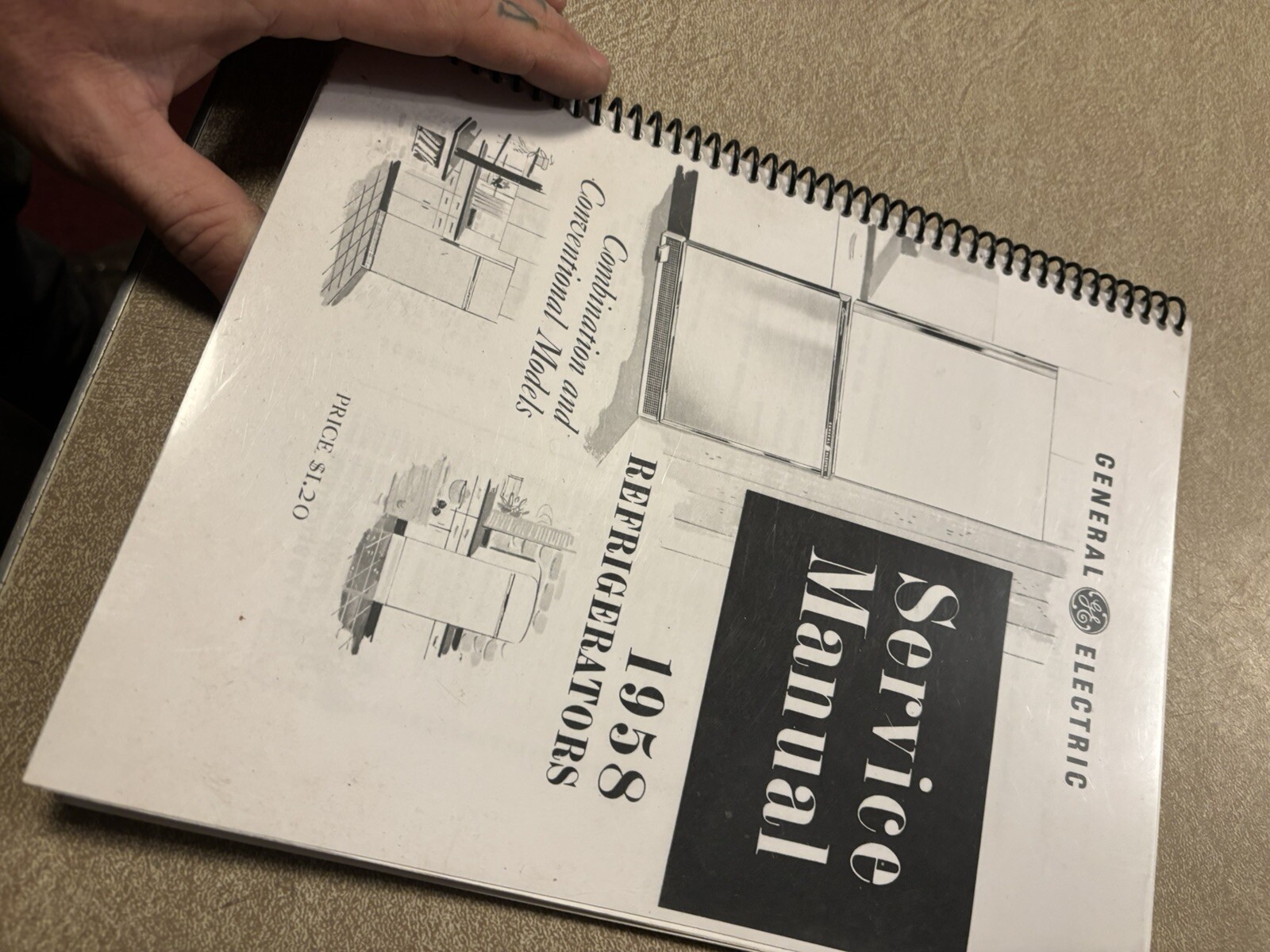 Vintage Refrigerator Service Repair Manual General Electric GE 1958 57 59 60 56