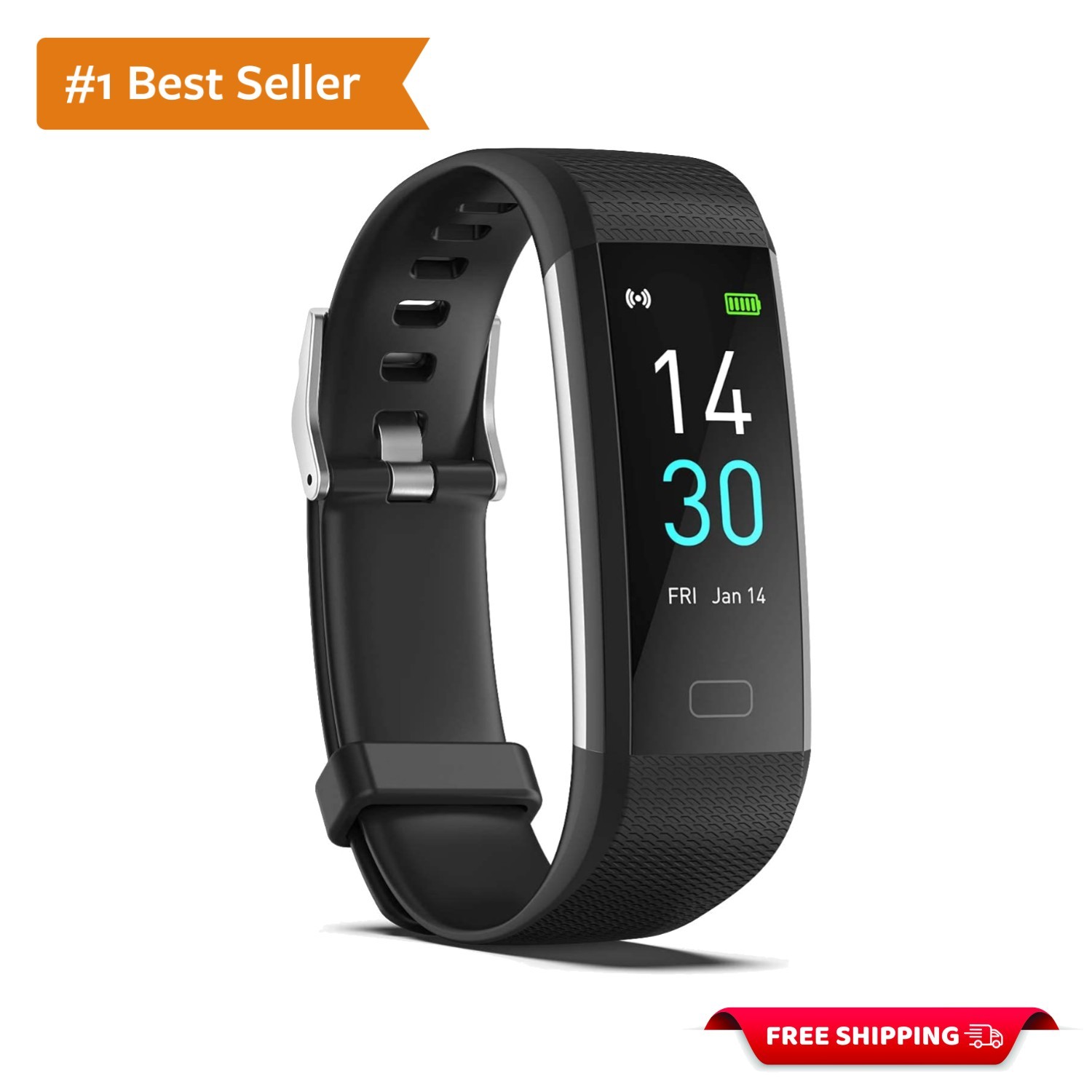 Slim Smartwatch with 16 Sports Modes, Heart Rate & Sleep Tracking - Men & Women