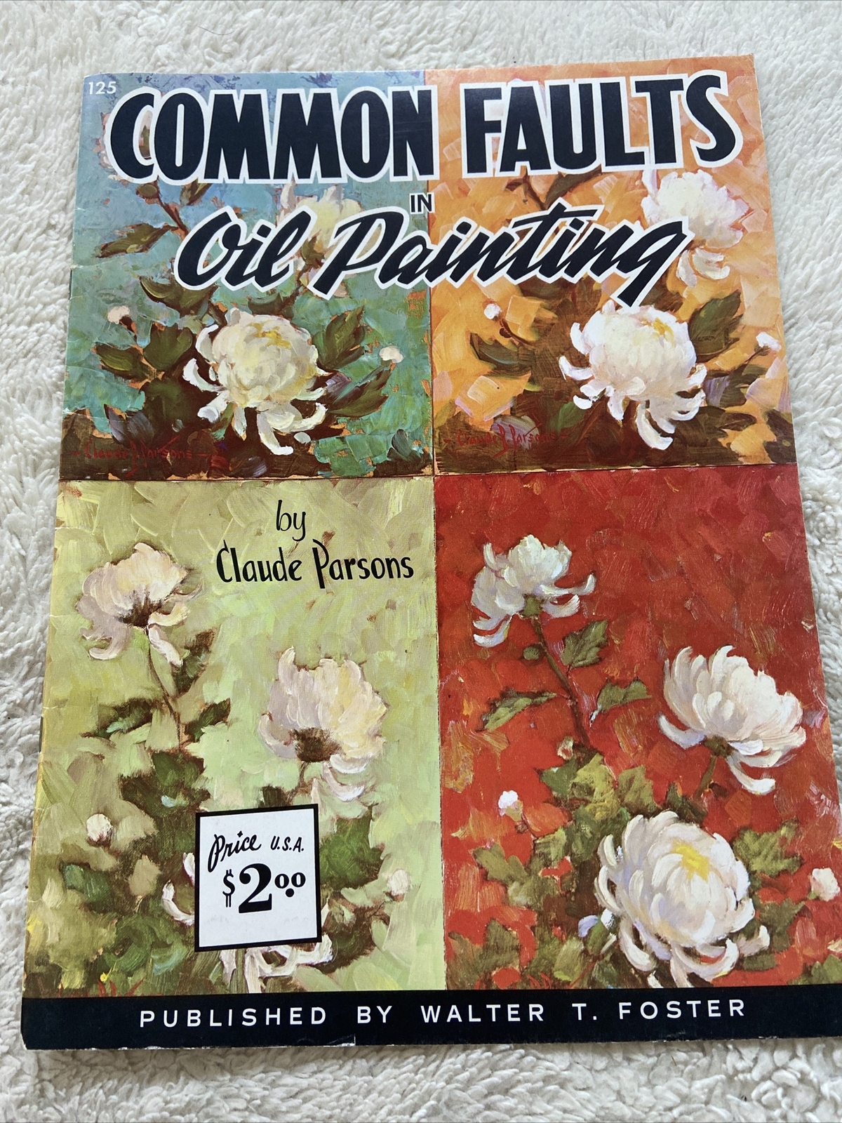 Common Faults in Oil Painting by Claude Parsons Walter Foster Art Book #125